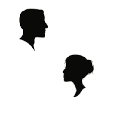 Silhouette of Man and Woman