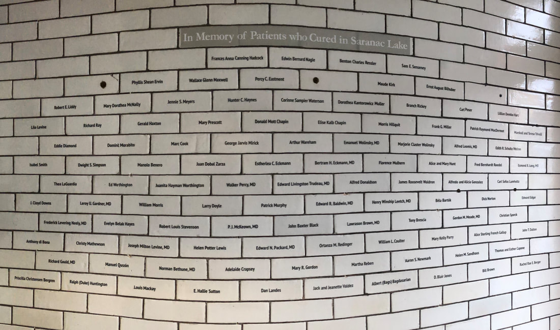 Patient Memorial Bricks at the Saranac Laboratory Museum